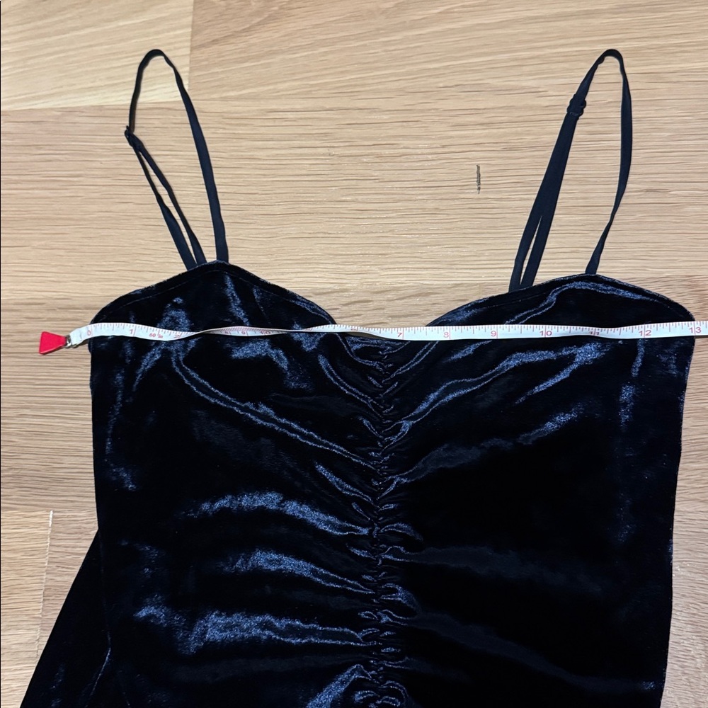 Tibi Stretch Velvet Ruched Cami - Picture 6 of 6